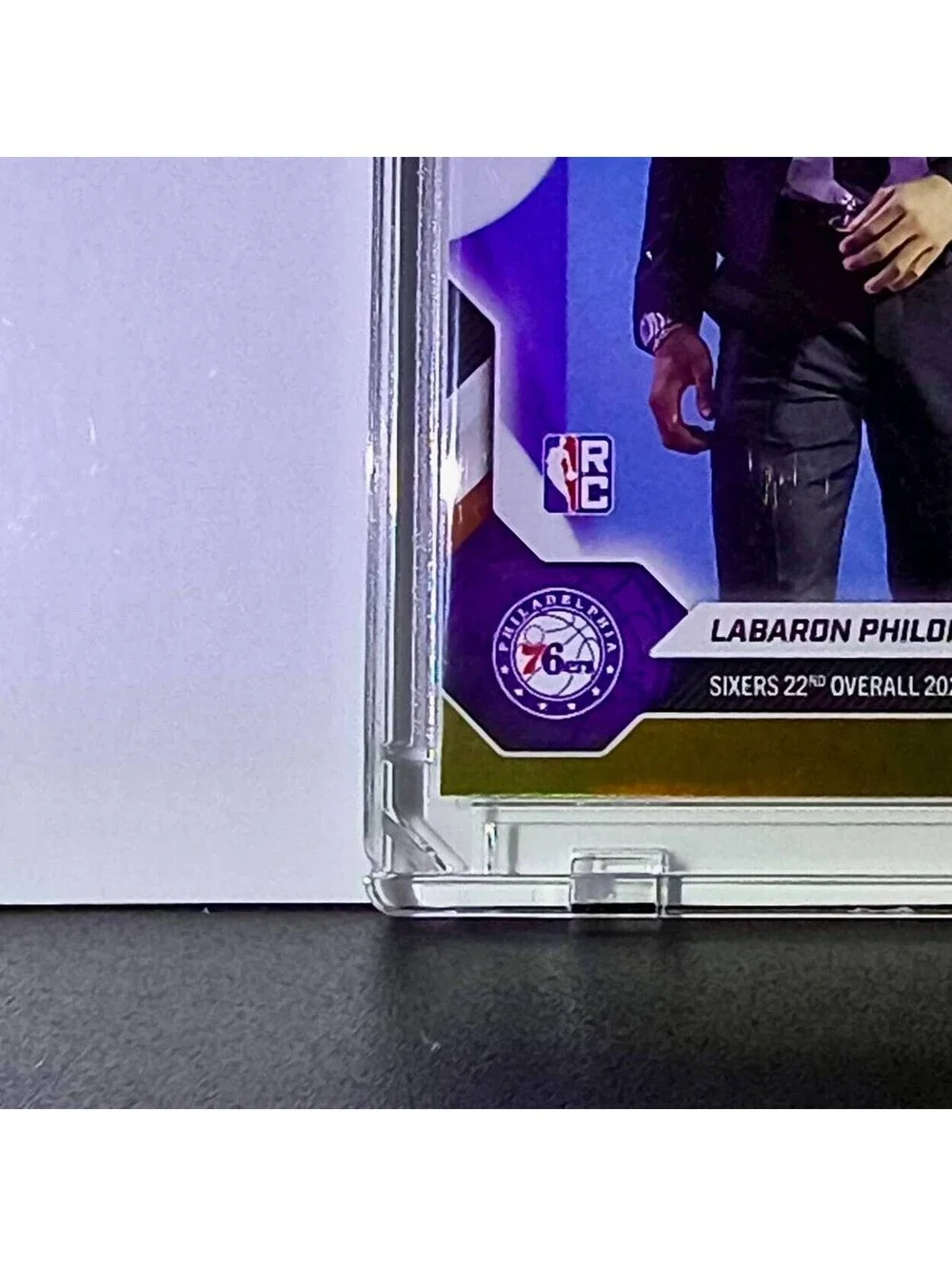Labaron Philon Jr. Rookie 2026-27 Topps NBA Draft Night Gold Foil 30/50 76ers